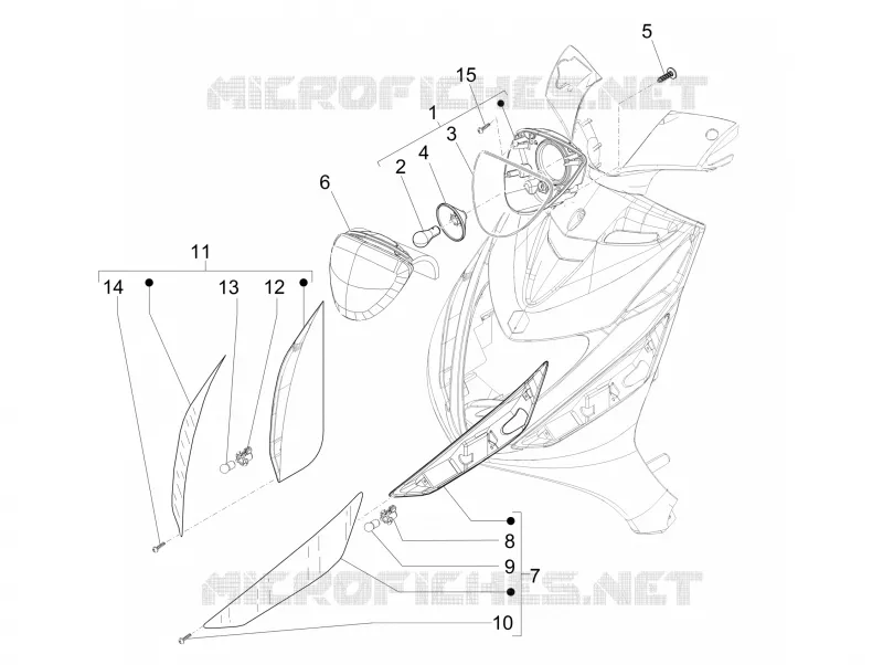 Front headlamps - Turn signal lamps