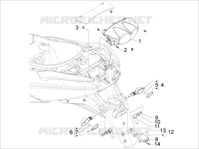 Rear headlamps - Turn signal lamps