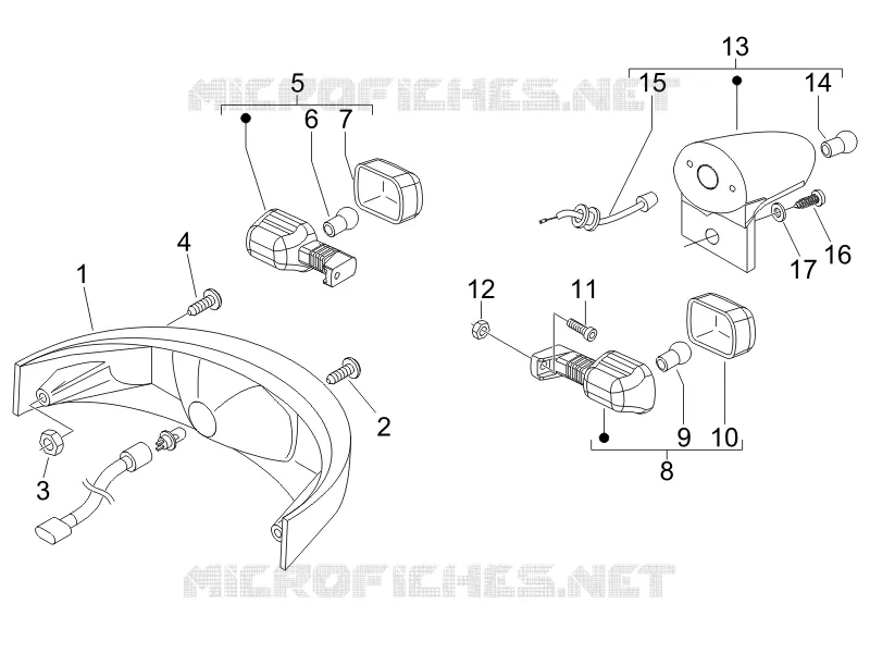 Rear headlamps - Turn signal lamps