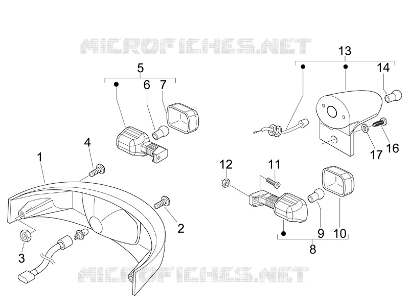 Rear headlamps - Turn signal lamps