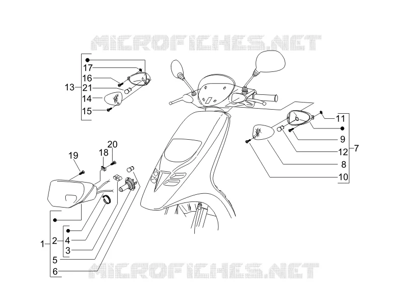 Front headlamps - Turn signal lamps