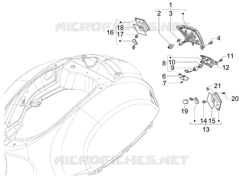 Rear headlamps - Turn signal lamps
