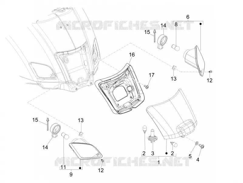 Rear headlamps - Turn signal lamps