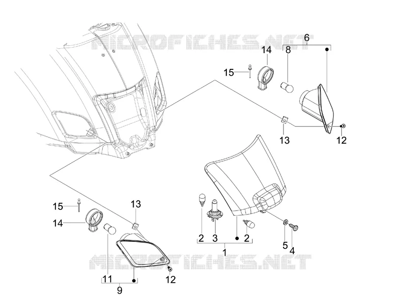 Rear headlamps - Turn signal lamps