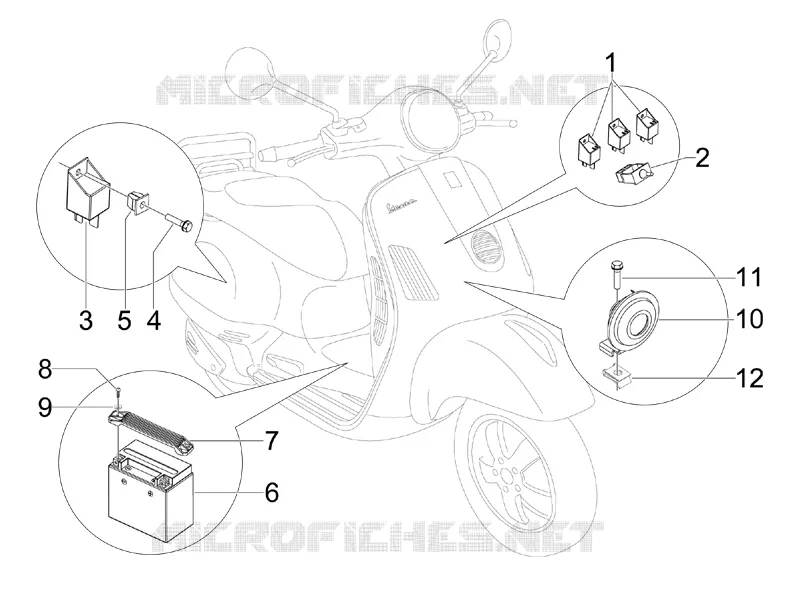 Remote control switches - Battery - Horn