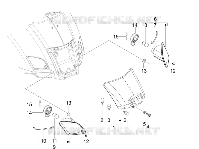 Rear headlamps - Turn signal lamps