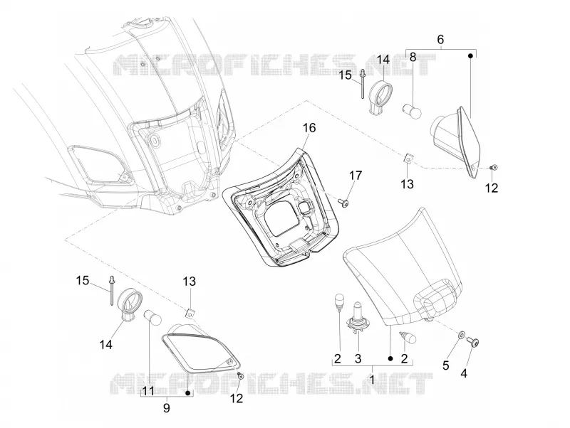 Rear headlamps - Turn signal lamps