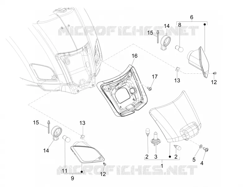 Rear headlamps - Turn signal lamps