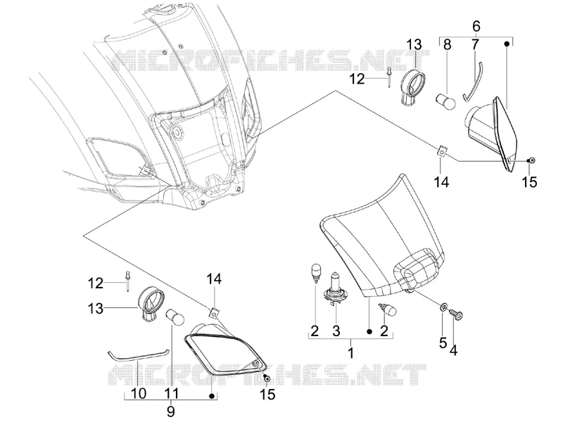 Rear headlamps - Turn signal lamps