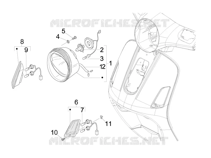Front headlamps - Turn signal lamps