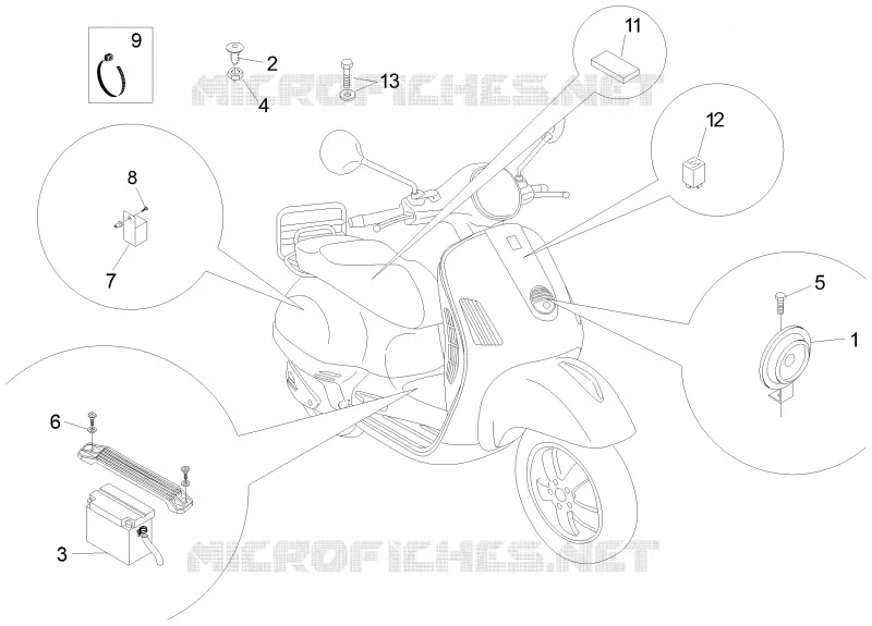 Remote control switches - Battery - Horn