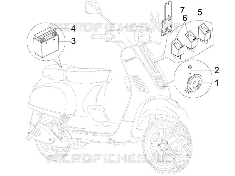 Remote control switches - Battery - Horn