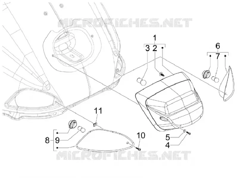 Rear headlamps - Turn signal lamps