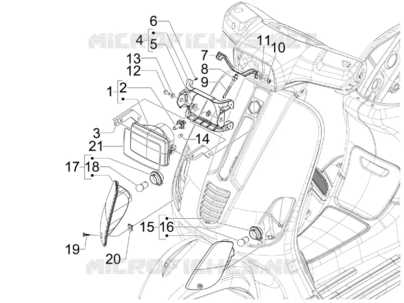 Front headlamps - Turn signal lamps