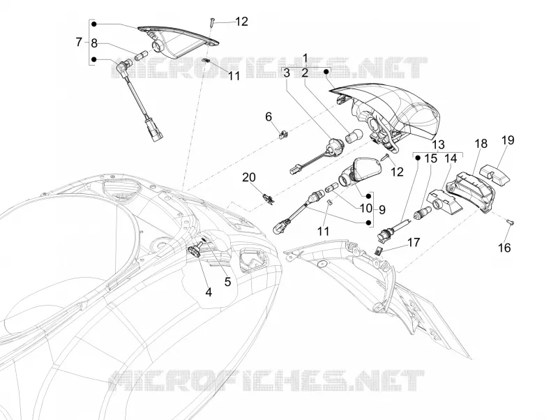 Rear headlamps - Turn signal lamps