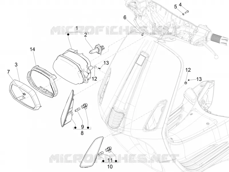 Front headlamps - Turn signal lamps