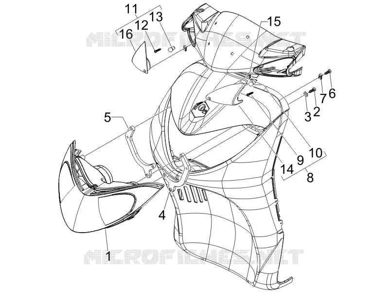Front headlamps - Turn signal lamps