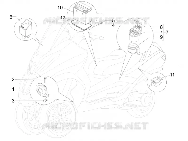 Remote control switches - Battery - Horn