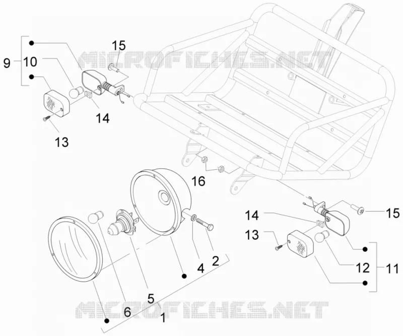 Front headlamps - Turn signal lamps