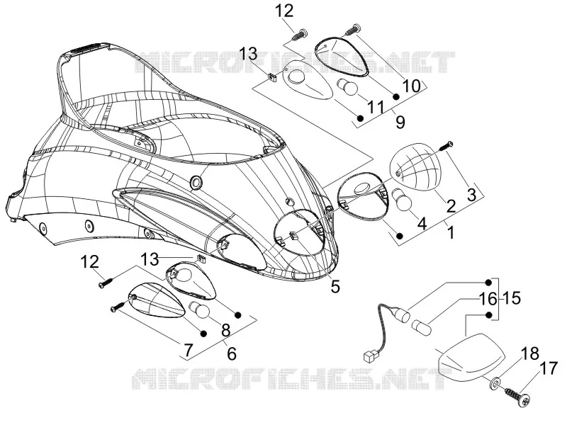 Rear headlamps - Turn signal lamps